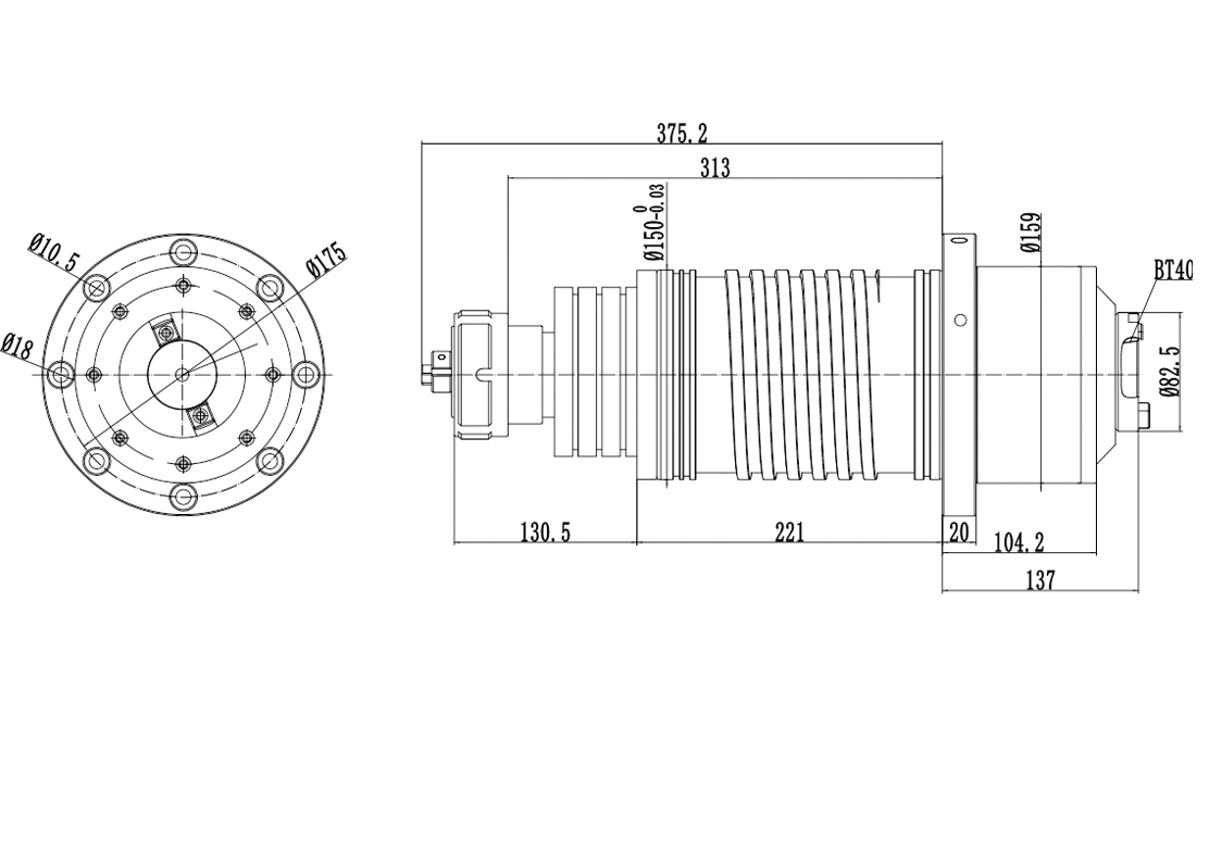 加工中心主軸CJ8120S